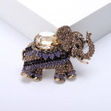 Broche Éléphant<br> Strass