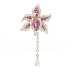 Broche Fleur Orchidée Royale