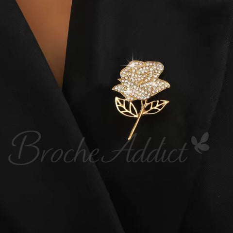 Broche Fleur Rose Ducat Vêtements