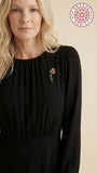 Broche Fleur Rose Millésime