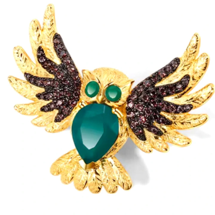 Broche Hibou Élégance Suprême