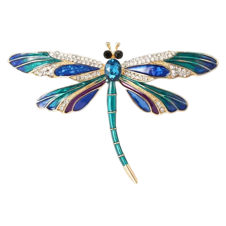 Broche Libellule Beauté Cristalline