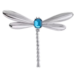 Broche Libellule Ondes Métalliques