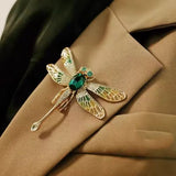 Dragonfly Brooch<br> Green Eyes