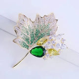 Luxury Brooch<br> Sparkling Ginko