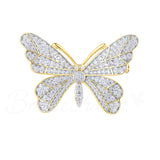 Broche de Luxe Papillon d'Argent