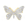 Broche de Luxe Papillon d'Argent