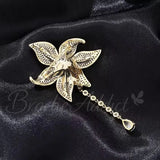 Broche Fleur Orchidée Royale épingle