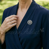 Broche originale arbre de vie vêtement zoom