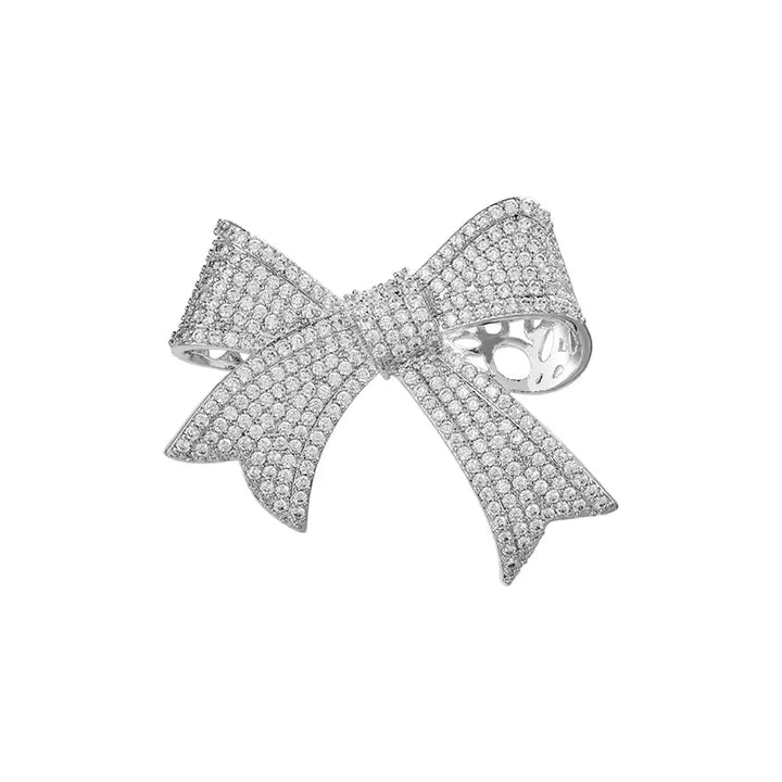 Broche Originale Noeud Papillon & Strass