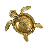 Vue arrière de la broche Tortue Terres Chaudes avec son épingle