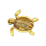 Vue arrière de la broche Tortue Terres Froides avec son épingle