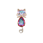 Broche Chat avec noeud - Chat noeud Broche strass Broche Chat avec noeud - Chat noeud Broche strass
