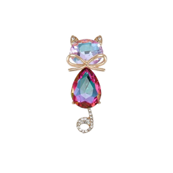 broche chat elegante