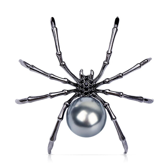 broche araignée avec perle