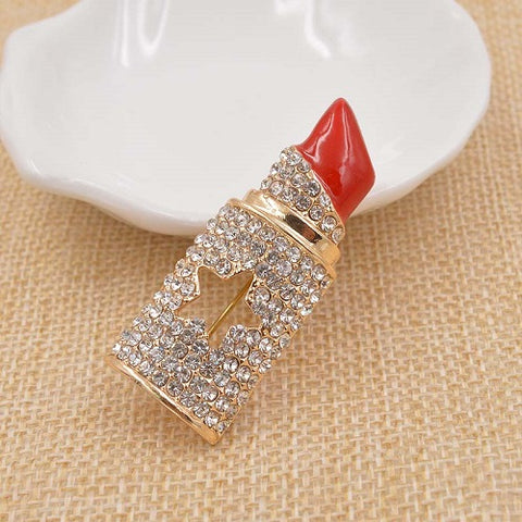 Broche Originale<br> Rouge à Lèvres Tendance