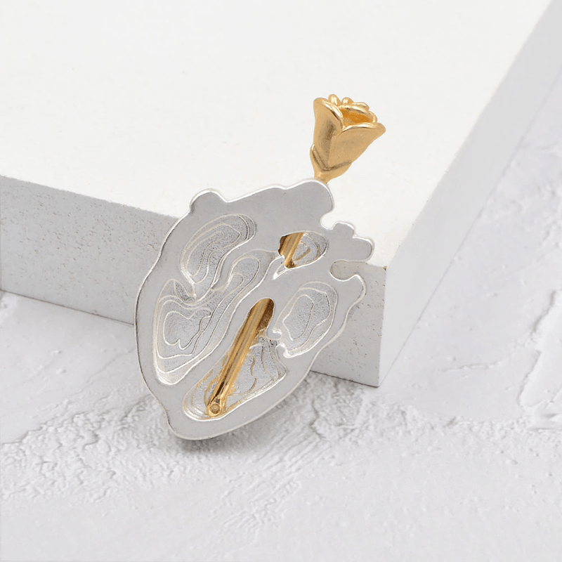 Broche Cœur Cœur Rose