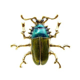 broche scarabée automne