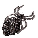 broche araignée strass noire