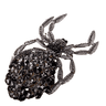 broche araignée strass noire