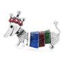 Broche chien déstructurée