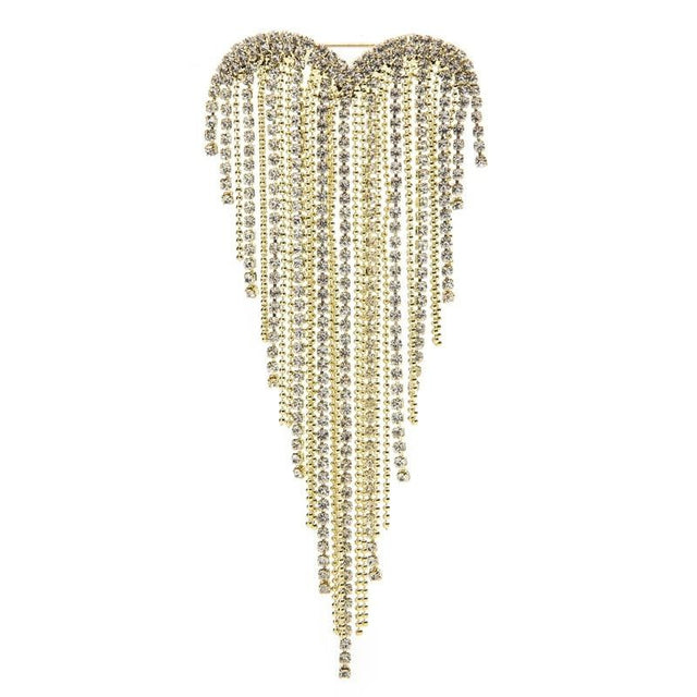 broche coeur pluie d'amour