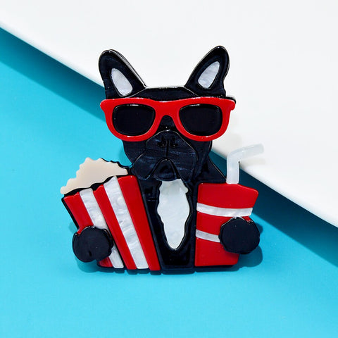 Broche Chien <br>Ciné Cool