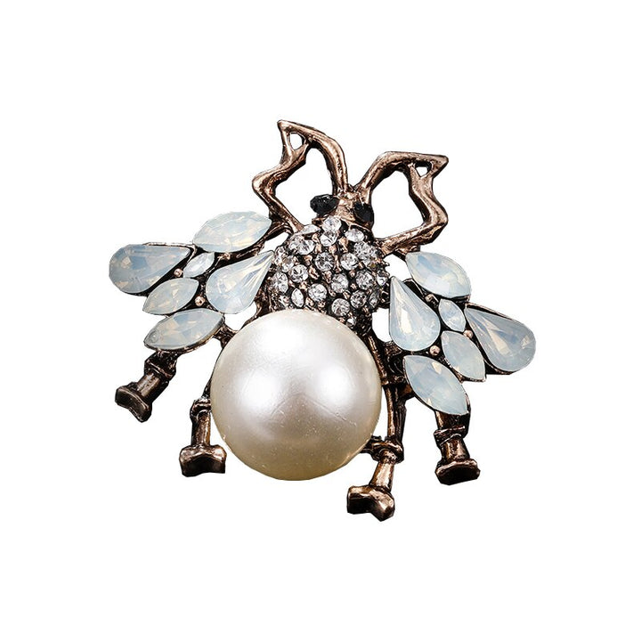 broche abeille perfection perlée