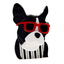 Broche chien parrain chic