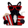 broche chien ciné cool