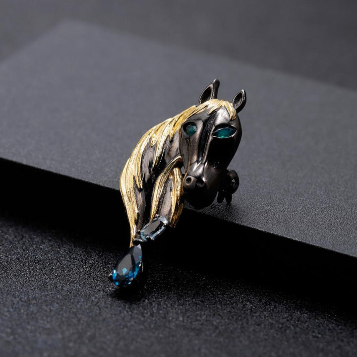 Broche de Luxe Fier Destrier