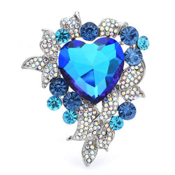 broche coeur flot d'amour