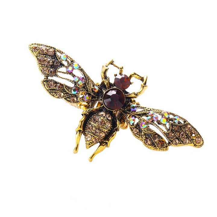broche abeille ambree