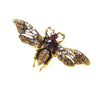 broche abeille ambree