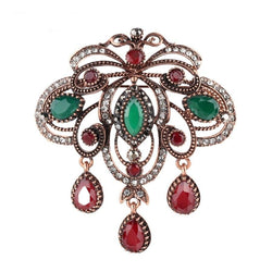 Broche Ancienne Pluie de Strass