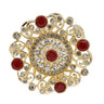 broche ancienne strass et paillettes