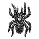 broche araignée 10 pattes noires