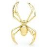broche araignée or chromé