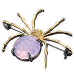 broche araignée rose opale