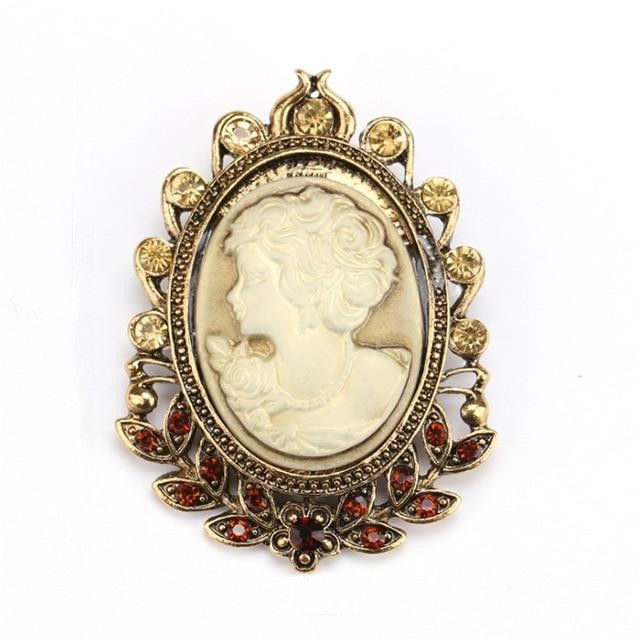 broche camée laurier royal