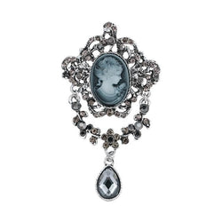 broche camée vintage élégante