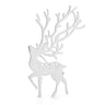 broche cerf metal argent