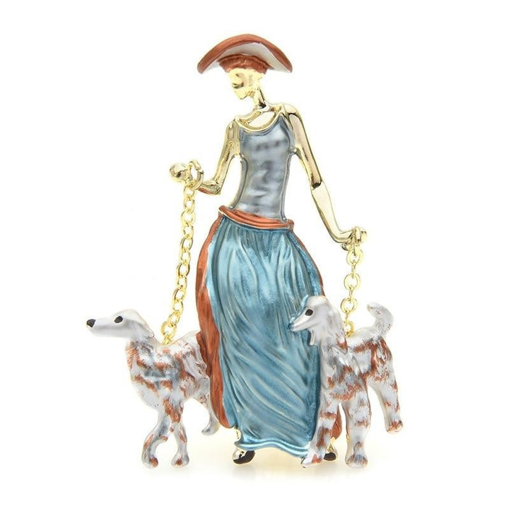 broche chien promenade mondaine