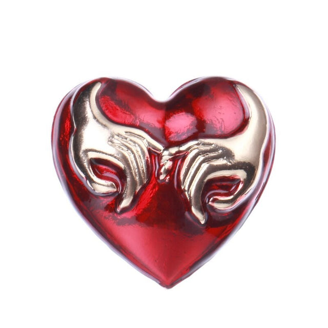 broche coeur ying yang