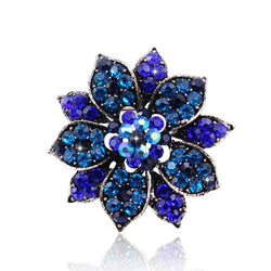 broche fleur rose océane