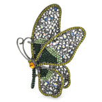 Broche Papillon Minimaliste Verte