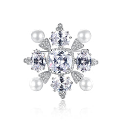 broche noel flocon de neige