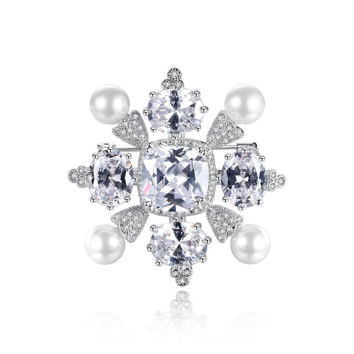 broche noel flocon de neige