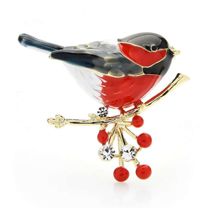 broche oiseau siffleur