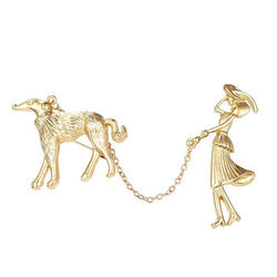 Broche Originale Gracieuse Promenade